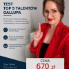 Test TOP 5 Talentów Gallupa + 90-minutowa Sesja Omawiająca Twoje Talenty + materiały do pracy indywidualnej